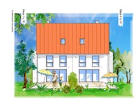 Wohnimmobilie Kauf Doppelhaus Verkauf einer Bauträgermaßnahme in Nürnberg-Eibach. Doppelhaushälften und Eigentumswohnungen. Mit Wochenendberatung vor Ort, Finanzierungsempfehlung, Planung, Bemusterung