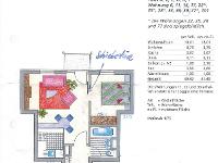 Wohnimmobilie Miete Etagenwohnung Gemütliches 1,5 Zimmer-Apartment mit sonnigem Südwestbalkon!